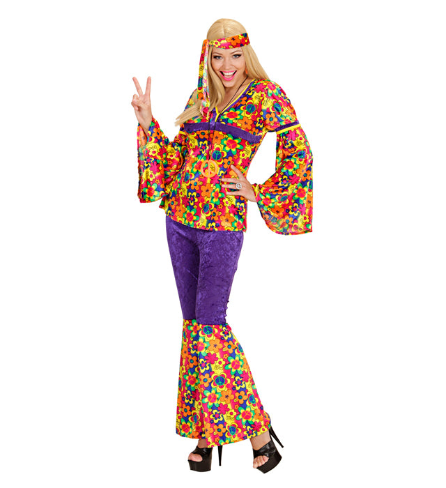 Hippie Girl Velvet  Shirt, Pants, Headband 