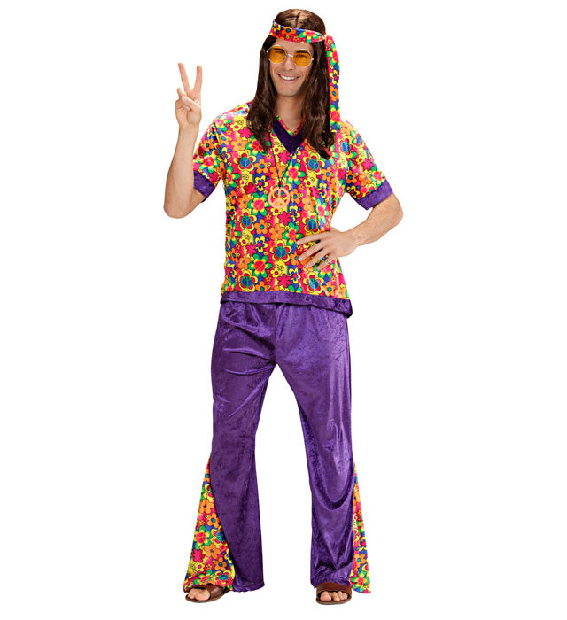 Hippie Dude Velvet  Shirt, Pants, Headband 