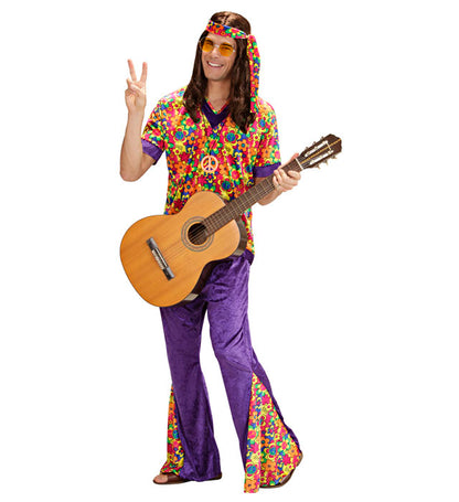 Hippie Dude Velvet  Shirt, Pants, Headband 