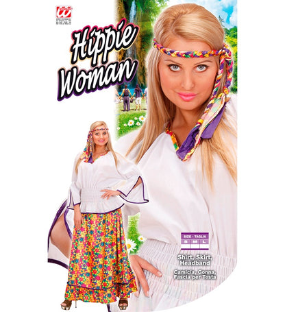 Hippie Woman Velvet  Shirt, Skirt, Headband 