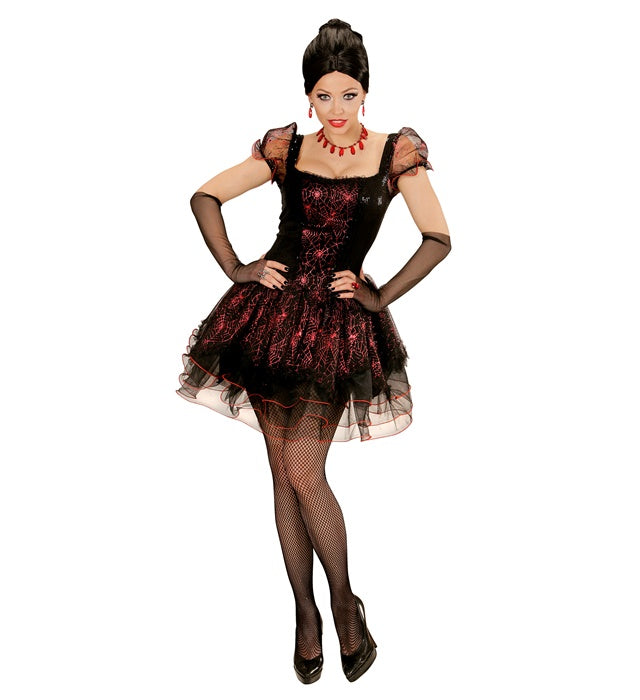 Vampiress  Dress, Fingerless Gloves 
