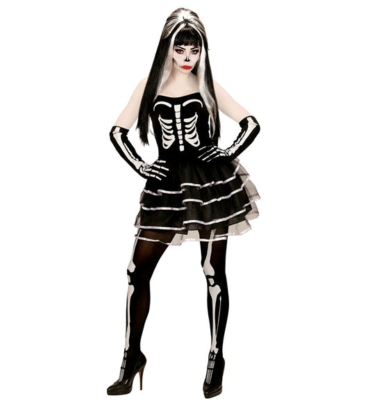 Skeleton  Dress, Gloves 