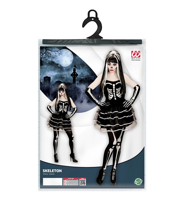 Skeleton  Dress, Gloves 