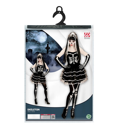 Skeleton  Dress, Gloves 