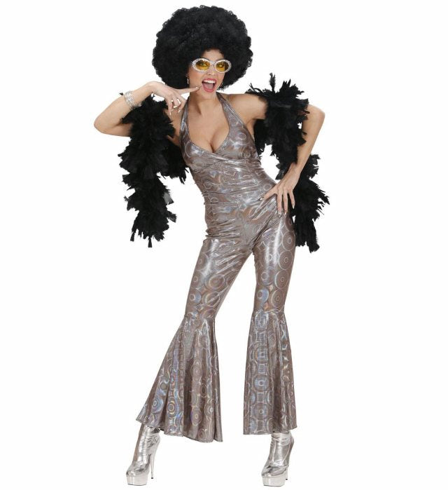 The 70S Disco Style  Holographic Jumpsuit 