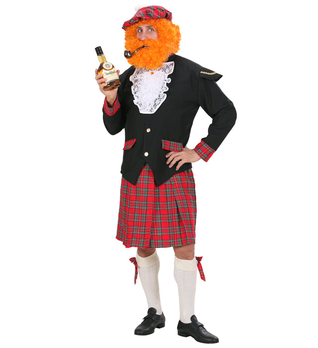 Scotsman  Jacket, Jabot, Kilt, Bows For Socks, Hat 