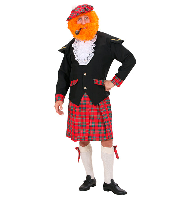 Scotsman  Jacket, Jabot, Kilt, Bows For Socks, Hat 