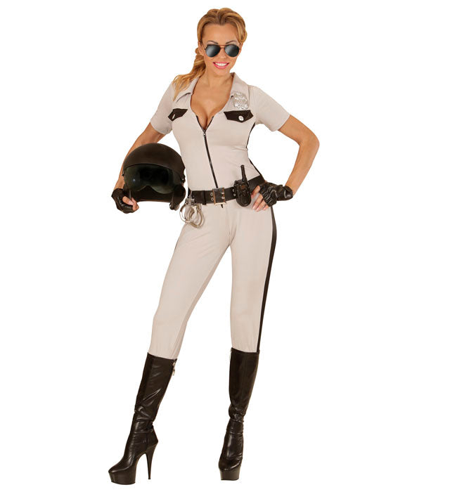 California Highway Patrol Officer  Overalls, Belt, Fingerless Gloves 