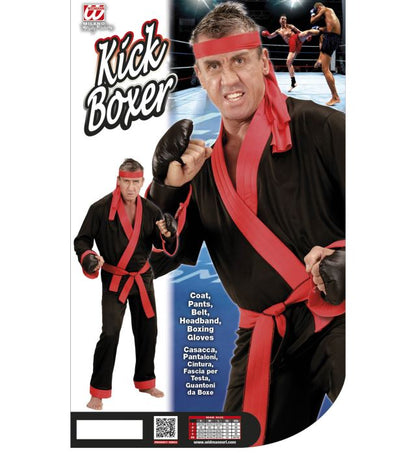 Kick Boxer  Coat, Pants, Belt, Headband, Boxing Gloves 
