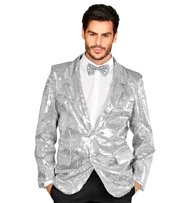 Showtime  Silver Sequin Jacket 