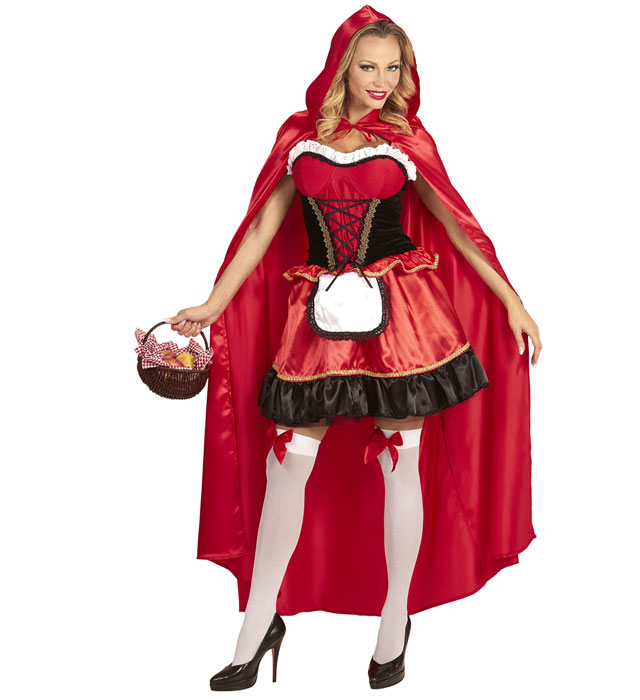 Red Capelet  Dress, Hooded Cape 
