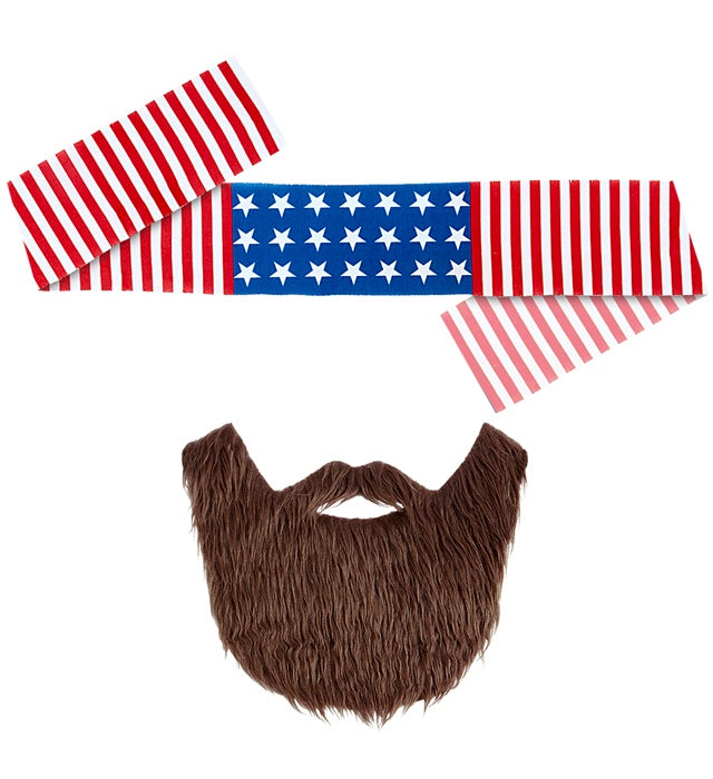 Easy Rider  Headband & Beard 