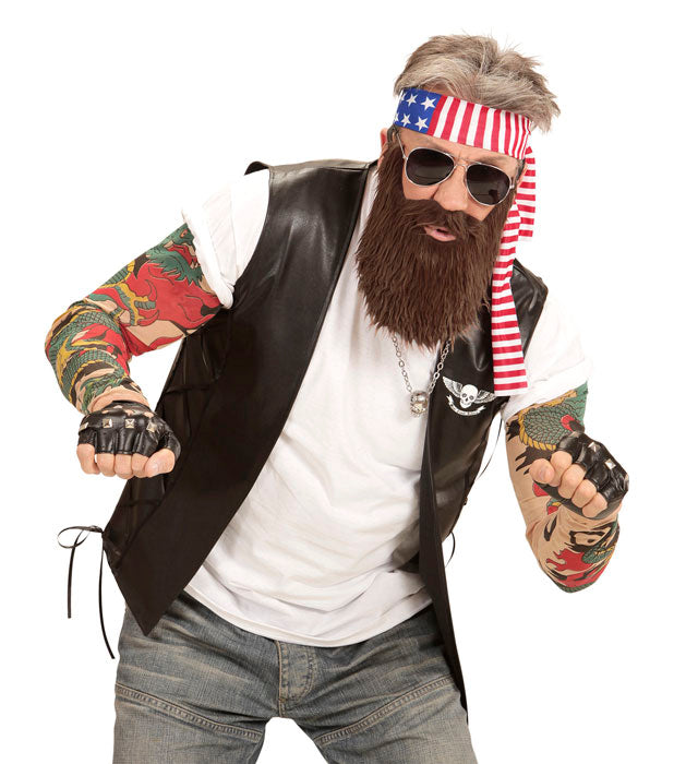 Easy Rider  Headband & Beard 