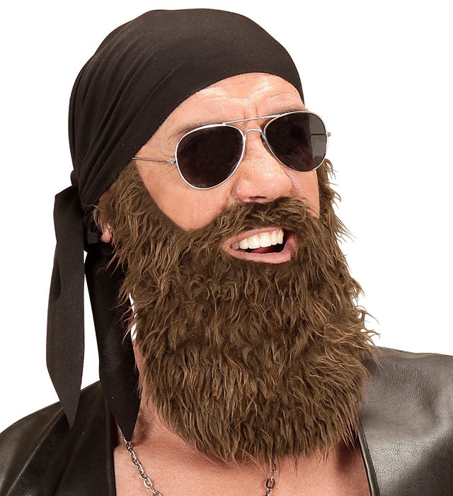Outlaw Biker  Bandana & Beard 