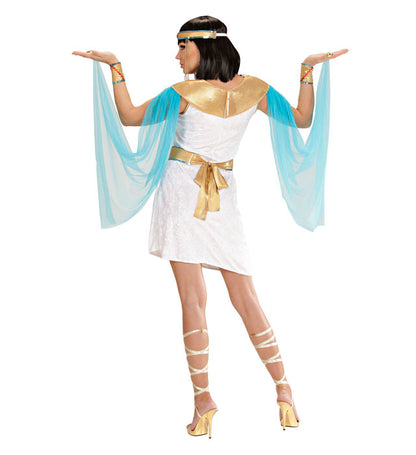 Egyptian Queen  Dress, Collar With Veils, Belt, Bracelets, Beaded Headpiece 