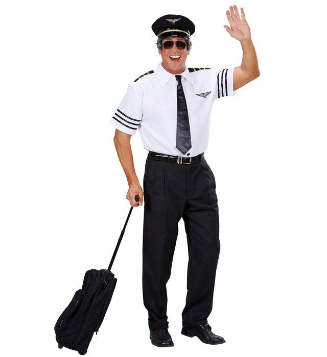 Pilot  Shirt, Tie, Hat 