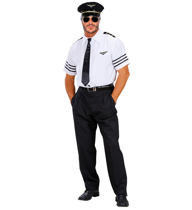 Pilot  Shirt, Tie, Hat 