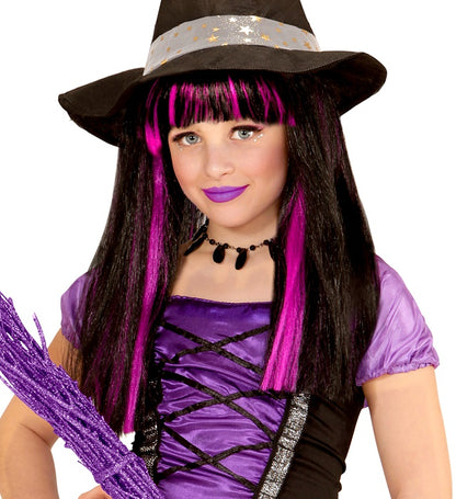Purple Witch Wig In Polybag