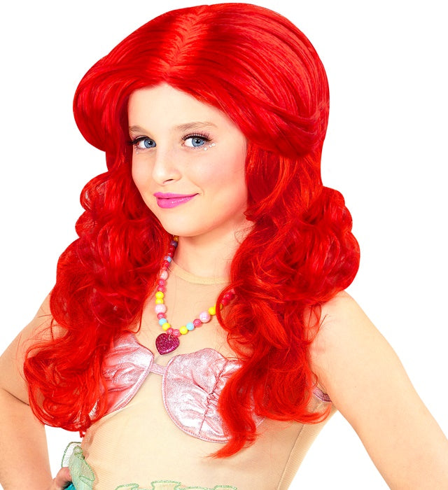Red Mermaid Wig In Polybag