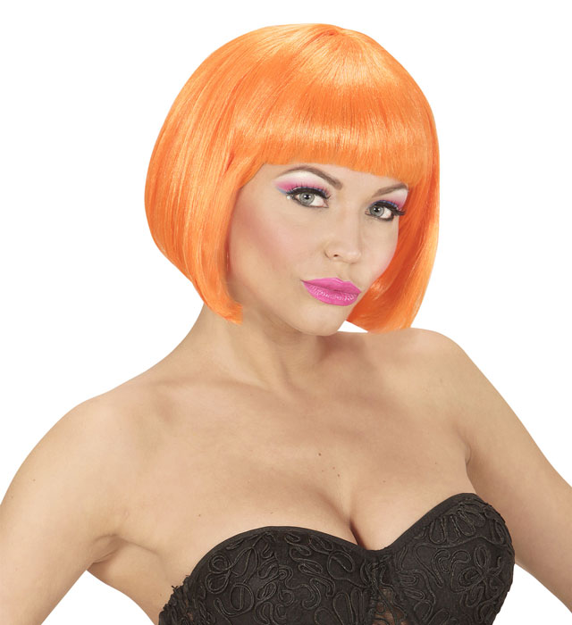 Neon Orange Valentina Wig In Box