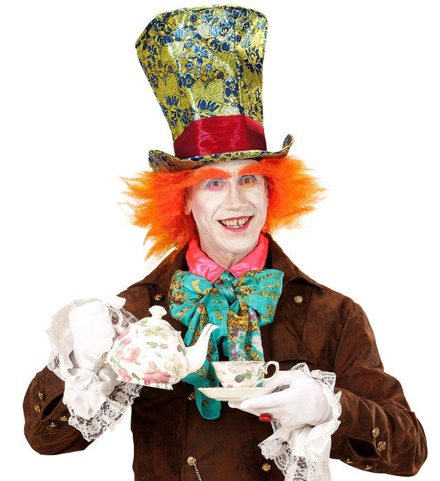 Crazy Hatter Top Hat With Hair 30 Cm