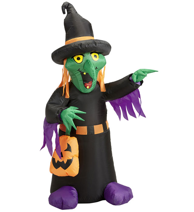 Light-Up Airblown Inflatable Witch 122 Cm
