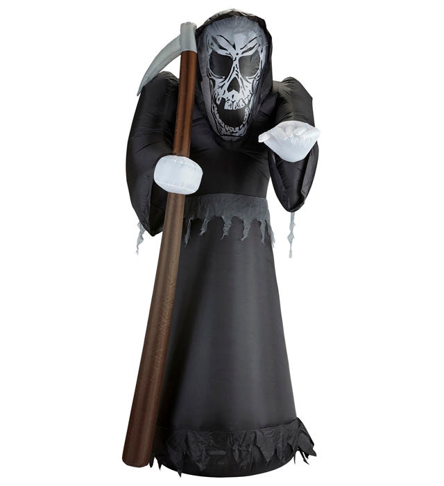 Light-Up Airblown Inflatable Grim Reaper 122 Cm