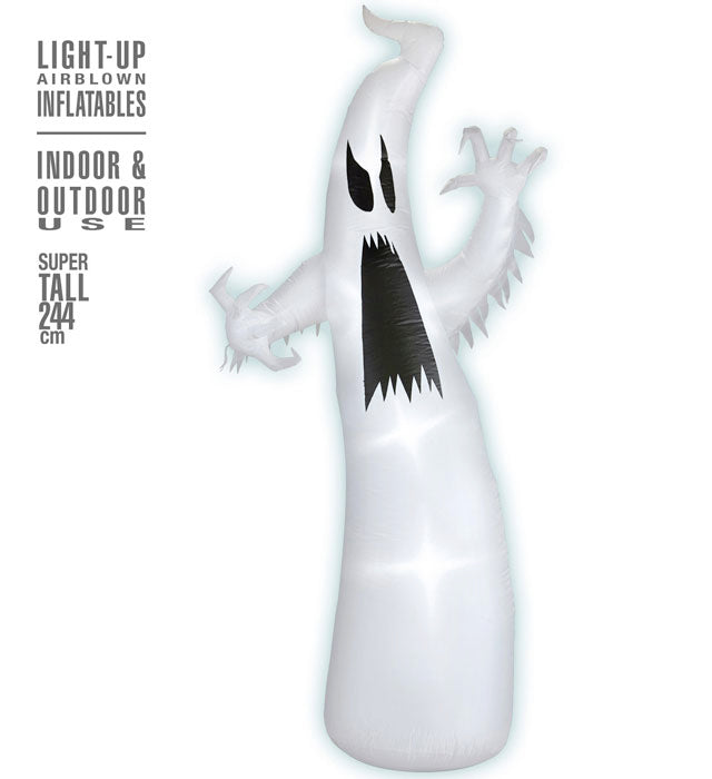 Light-Up Airblown Inflatable Ghost 244 Cm