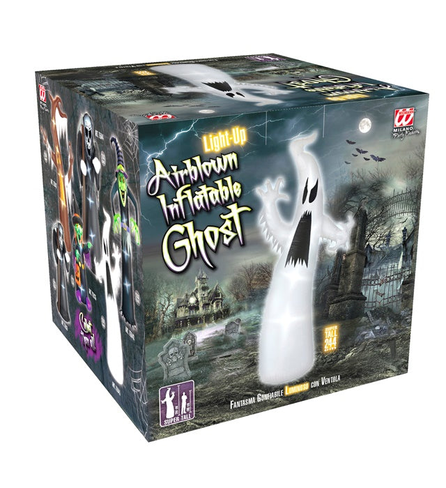Light-Up Airblown Inflatable Ghost 244 Cm