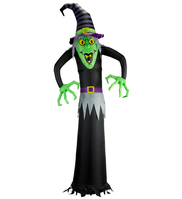 Light-Up Airblown Inflatable Witch 244 Cm