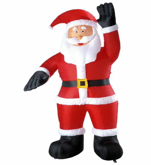Light-Up Airblown Inflatable Santa Claus 244 Cm