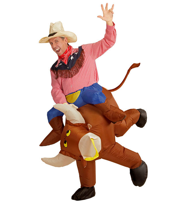 Raging Bull  Airblown Inflatable Costume, Hat  