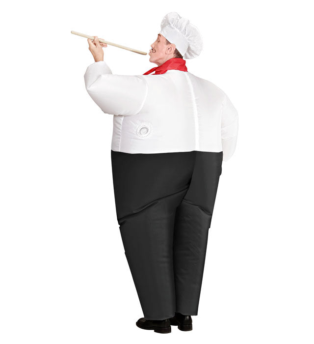 Chef  Airblown Inflatable Costume, Scarf, Hat  