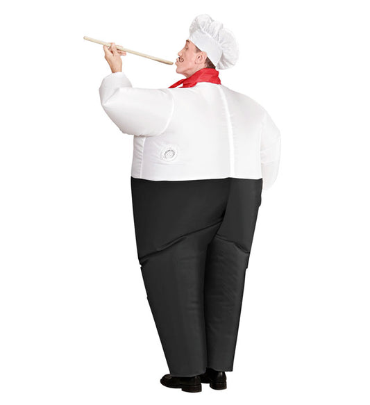 Chef  Airblown Inflatable Costume, Scarf, Hat  