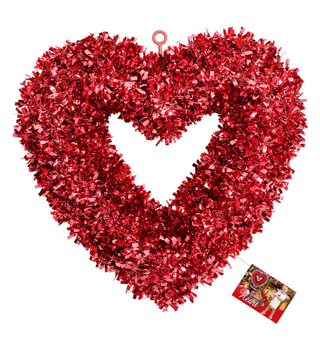 St. Valentine'S Day Tinsel Heart 46X44 Cm