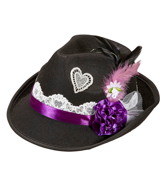 Felt Bavarian Fedora With Decorations