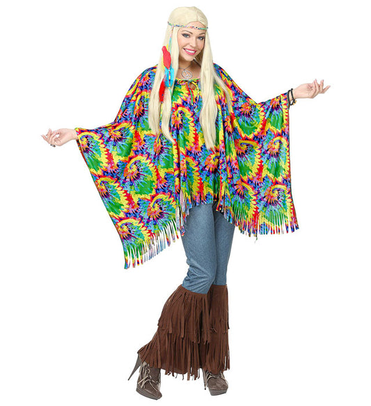 Psychedelic Hippie  Poncho, Headband 