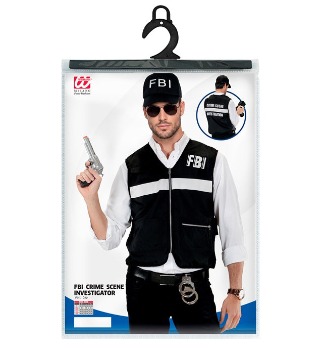 Fbi Crime Scene Investigator  Vest, Cap 