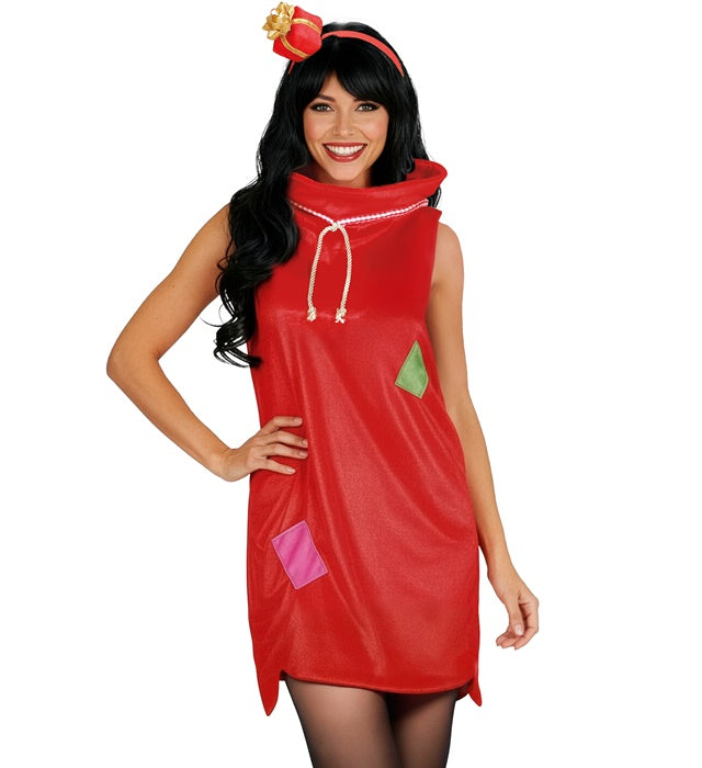 Christmas Sack  Dress, Headpiece 