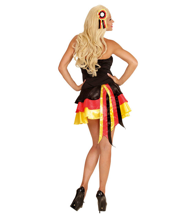 Miss Germany  Dress, Cockade Hair Comb 