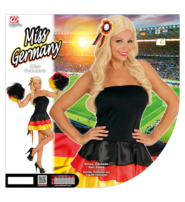 Miss Germany  Dress, Cockade Hair Comb 