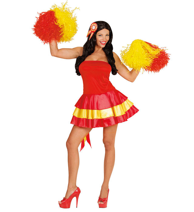Miss Spain  Dress, Cockade Hair Comb 
