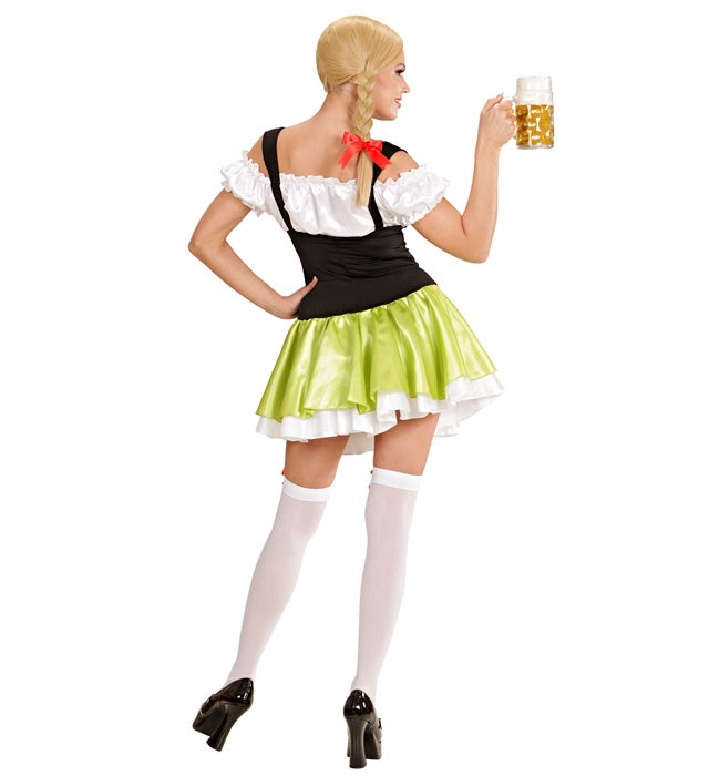 Bavarian Beer  Dress, Bow Hair Clips 