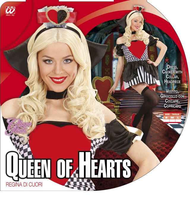 Queen Of Hearts  Dress, Choker With Collar, Headpiece 