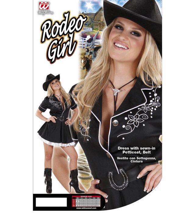 Rodeo Girl  Dress With Sewn-In Petticoat, Belt 