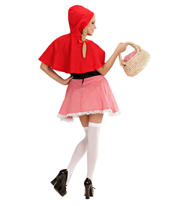 Red Capelet  Dress, Hooded Capelet 