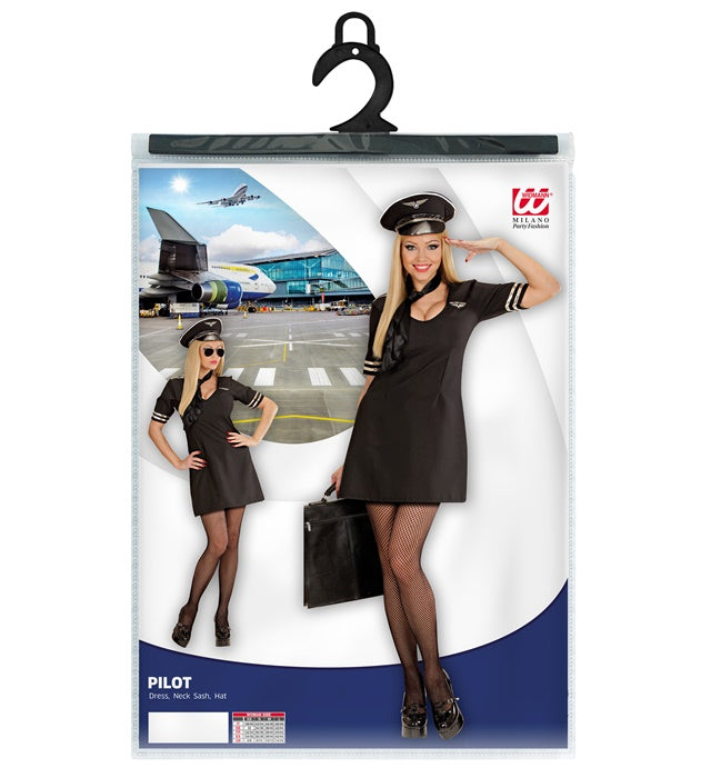 Pilot  Dress, Neck Sash, Hat 