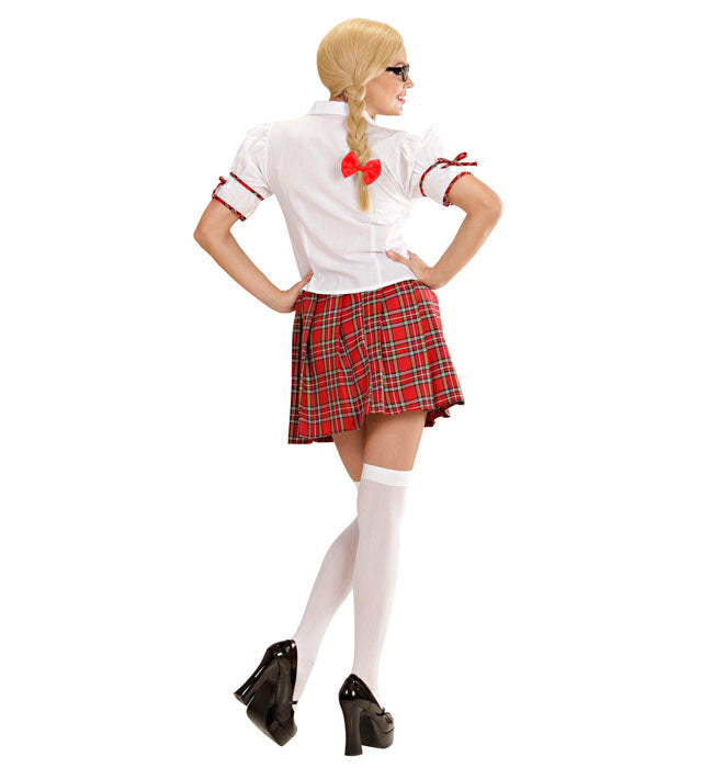 School Girl  Shirt, Skirt, Necktie, Hair Ribbons 