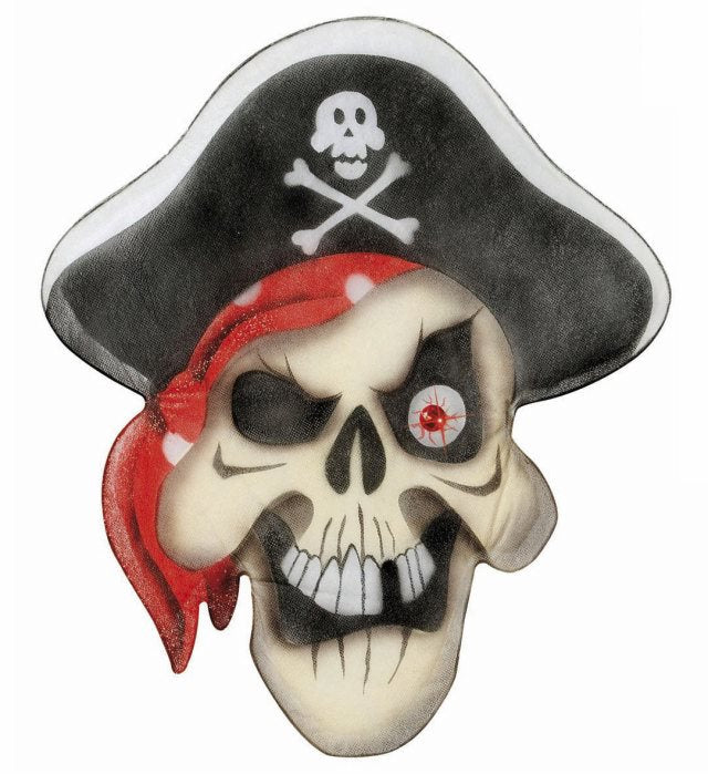 Chiffon Pirate Skull With Gem Eye 48X56 Cm