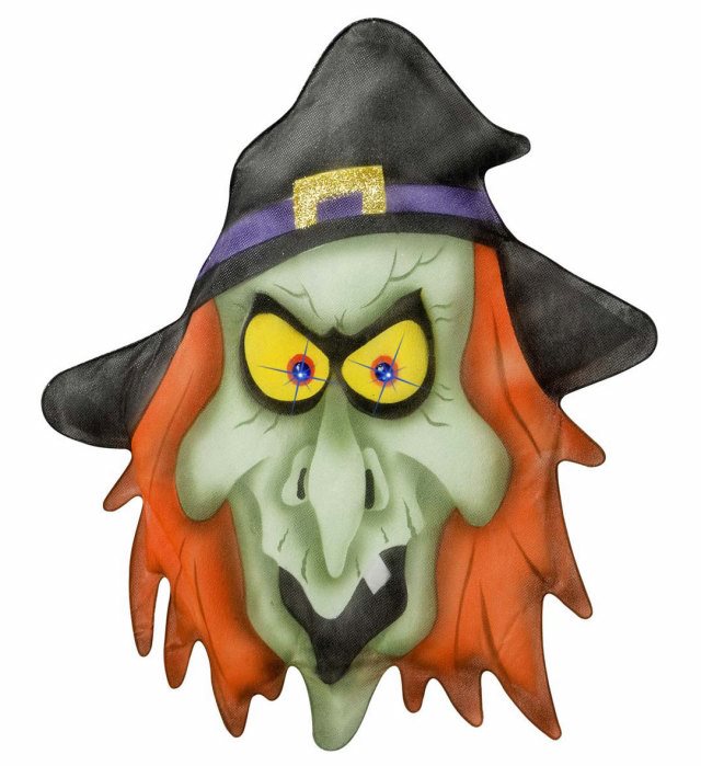 Chiffon Witch With Gem Eyes 33X57 Cm